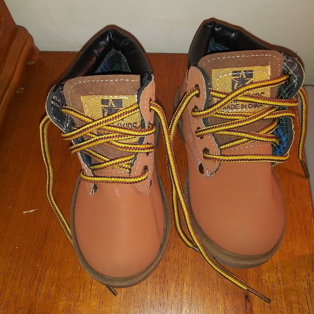 Happy Cherry Babty Winter Ankle Leather Weatherproof Boots